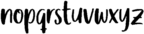 Balloon otf (400) Font LOWERCASE