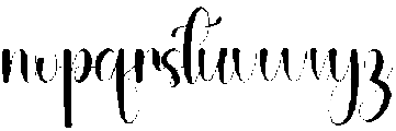 Ballpoint Santa Regular otf (400) Font LOWERCASE