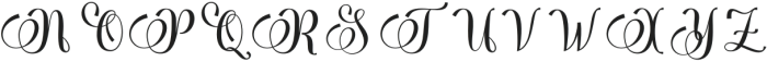 Balmida Regular otf (400) Font UPPERCASE