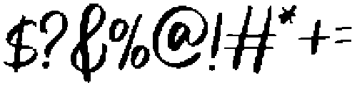 Balming otf (400) Font OTHER CHARS