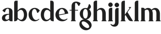 Balqisha otf (400) Font LOWERCASE