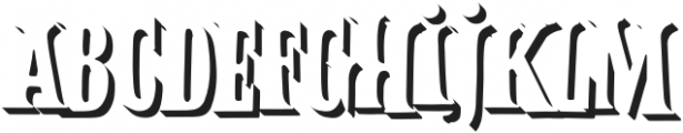 Balter Serif Shadow otf (400) Font UPPERCASE