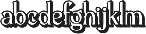 Balthis Extrude Right otf (400) Font LOWERCASE