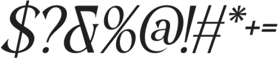 Balthis Italic otf (400) Font OTHER CHARS