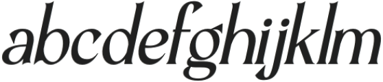 Balthis Italic otf (400) Font LOWERCASE