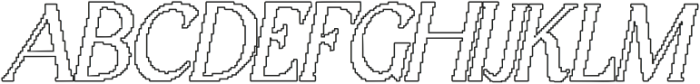 Balthis Pixel Outline otf (400) Font UPPERCASE