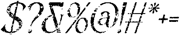 Balthis Stamp Italic otf (400) Font OTHER CHARS