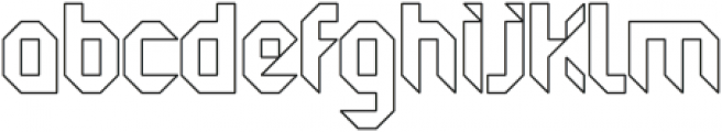 Baltik Outline otf (400) Font LOWERCASE