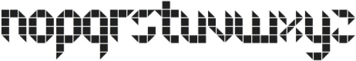 Baltik Tiled Thin otf (100) Font LOWERCASE
