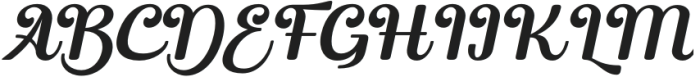 Balurie Regular otf (400) Font UPPERCASE