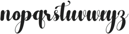 Balutose Italic ttf (400) Font LOWERCASE