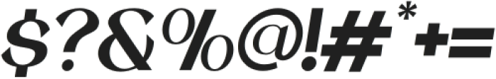 Balvier-Italic otf (400) Font OTHER CHARS