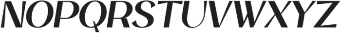 Balvier-Italic otf (400) Font UPPERCASE