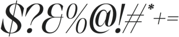 Balvine Italic otf (400) Font OTHER CHARS