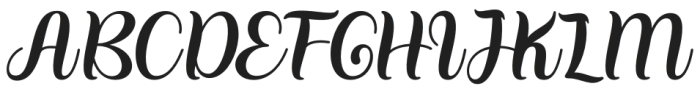 Balyona Regular otf (400) Font UPPERCASE