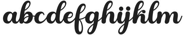 Balyona Regular otf (400) Font LOWERCASE