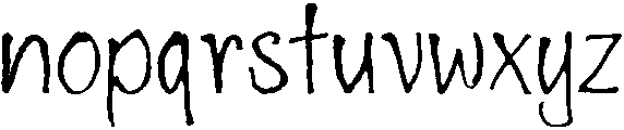 Bambink condensed otf (400) Font LOWERCASE
