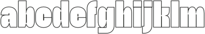 Bamboly Outline otf (400) Font LOWERCASE