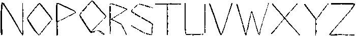 Bamboo Regular otf (400) Font LOWERCASE