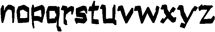 Bamboo Regular otf (400) Font LOWERCASE