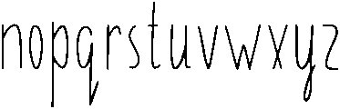 Banana Regular otf (400) Font LOWERCASE