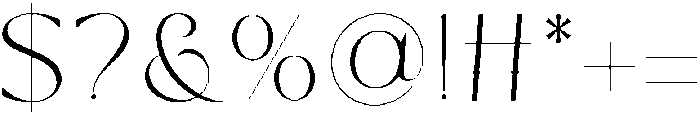 Bandana Regular otf (400) Font OTHER CHARS