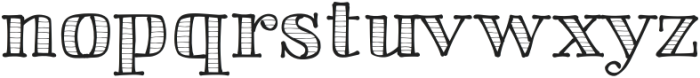 BandoSerif Lines1 otf (400) Font LOWERCASE