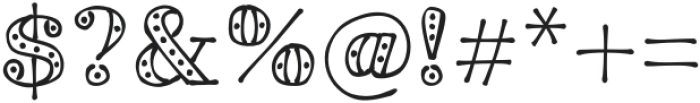 BandoSerif Spots otf (400) Font OTHER CHARS