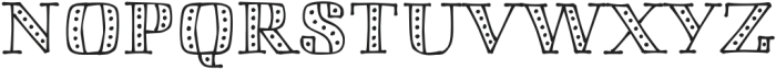 BandoSerif Spots otf (400) Font UPPERCASE