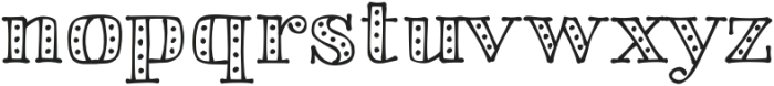 BandoSerif Spots otf (400) Font LOWERCASE