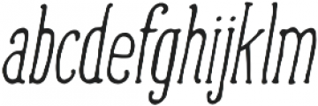 Bangers and Mash Italic otf (400) Font LOWERCASE