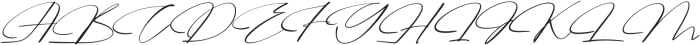 Bangkok Signature Italic otf (400) Font UPPERCASE