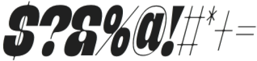 Banigar Condensed Black Italic otf (900) Font OTHER CHARS