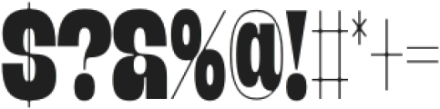 Banigar Condensed Black otf (900) Font OTHER CHARS