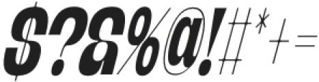Banigar Condensed Bold Italic otf (700) Font OTHER CHARS