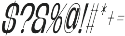 Banigar Condensed Italic otf (400) Font OTHER CHARS