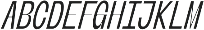 Banigar Condensed Italic otf (400) Font LOWERCASE