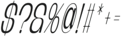 Banigar Condensed Light  Italic ttf (300) Font OTHER CHARS