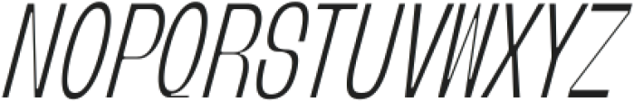 Banigar Condensed Light  Italic ttf (300) Font UPPERCASE