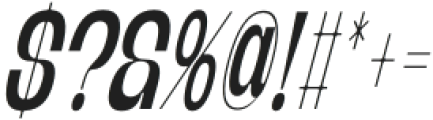Banigar Condensed Medium Italic otf (500) Font OTHER CHARS