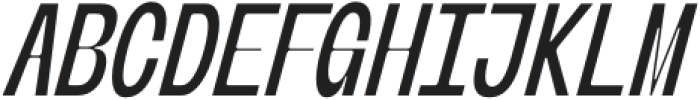 Banigar Condensed Medium Italic otf (500) Font UPPERCASE