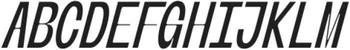 Banigar Condensed Medium Italic otf (500) Font LOWERCASE