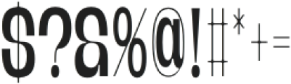 Banigar Condensed Medium otf (500) Font OTHER CHARS