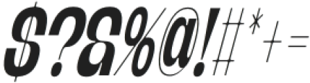 Banigar Condensed Semi Bold Italic otf (600) Font OTHER CHARS