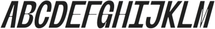 Banigar Condensed Semi Bold Italic otf (600) Font UPPERCASE