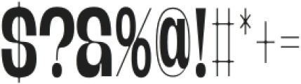 Banigar Condensed Semi Bold otf (600) Font OTHER CHARS