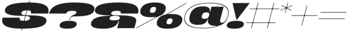 Banigar Expanded Black Italic otf (900) Font OTHER CHARS