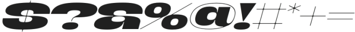 Banigar Expanded Extra Bold Italic otf (700) Font OTHER CHARS