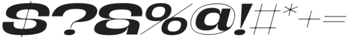 Banigar Expanded Medium Italic otf (500) Font OTHER CHARS