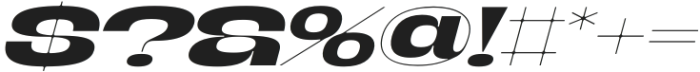 Banigar Expanded Semi Bold Italic otf (600) Font OTHER CHARS
